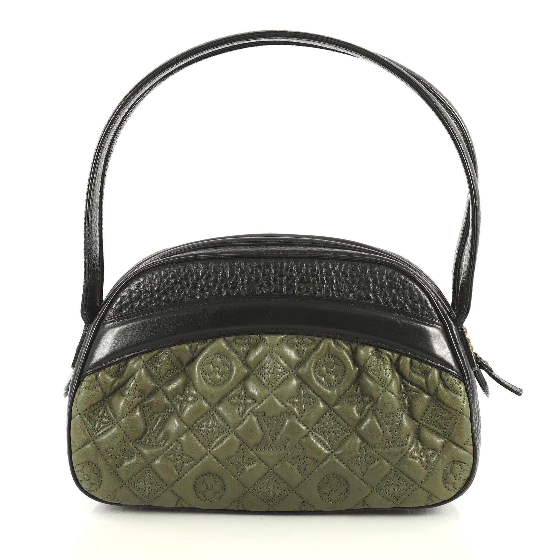 Black Louis Vuitton Klara Vienna Handbag Monogram Quilted Lambskin