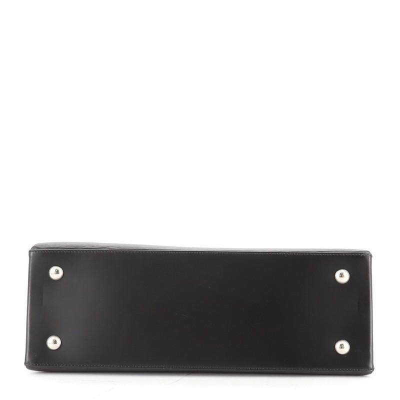Black Louis Vuitton Kleber Handbag Epi Leather MM