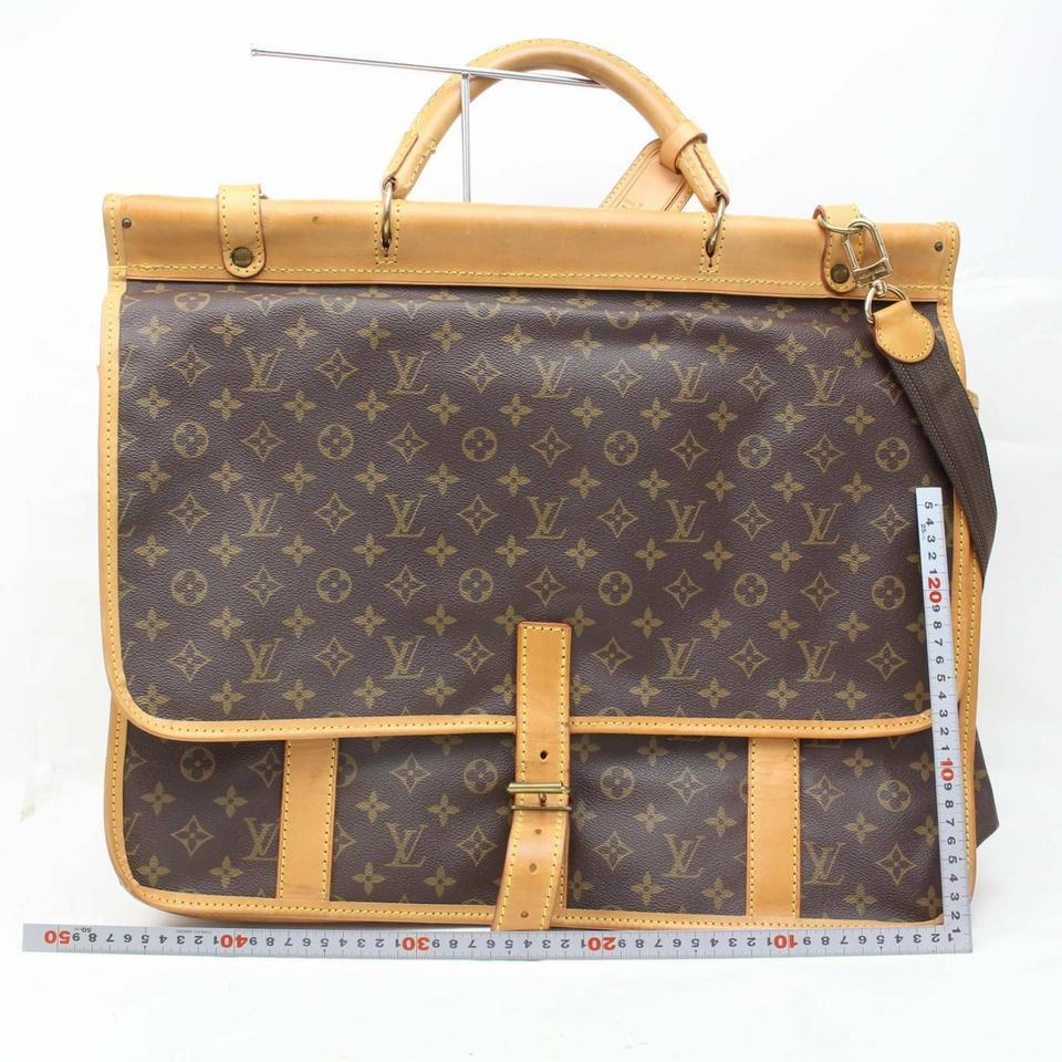 Gray Louis Vuitton Kleber Monogram Sac Chasse Garment 871769 Brown Coated Canvas