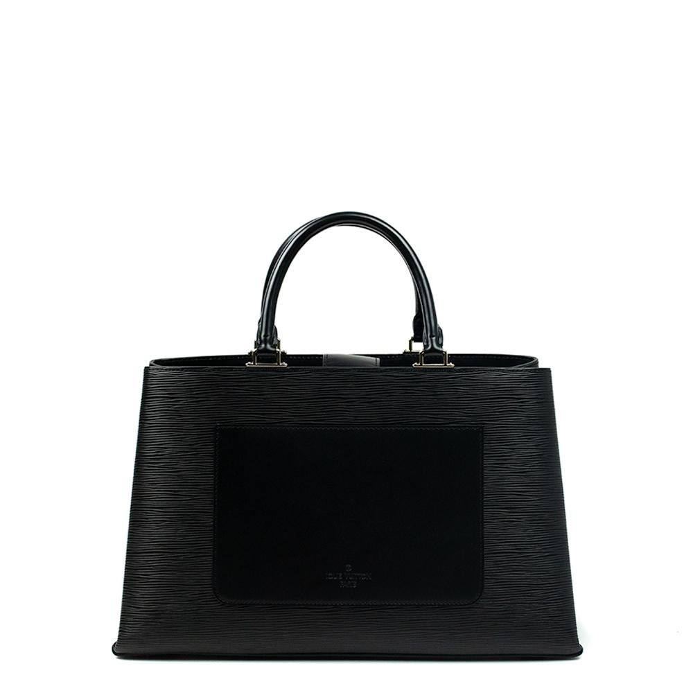 LOUIS VUITTON, Kleber Shoulder bag in Black Leather In Excellent Condition In Clichy, FR