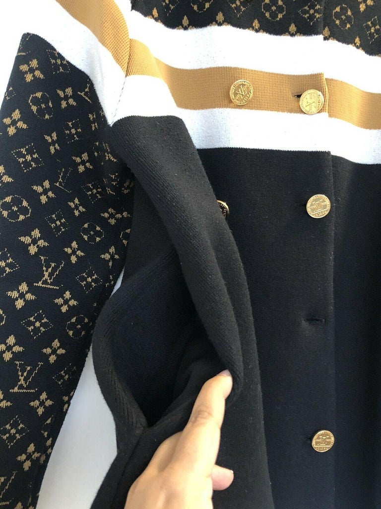 4,750 Louis Vuitton Pony Hair Fur M Knit Blouson Jacket Coat