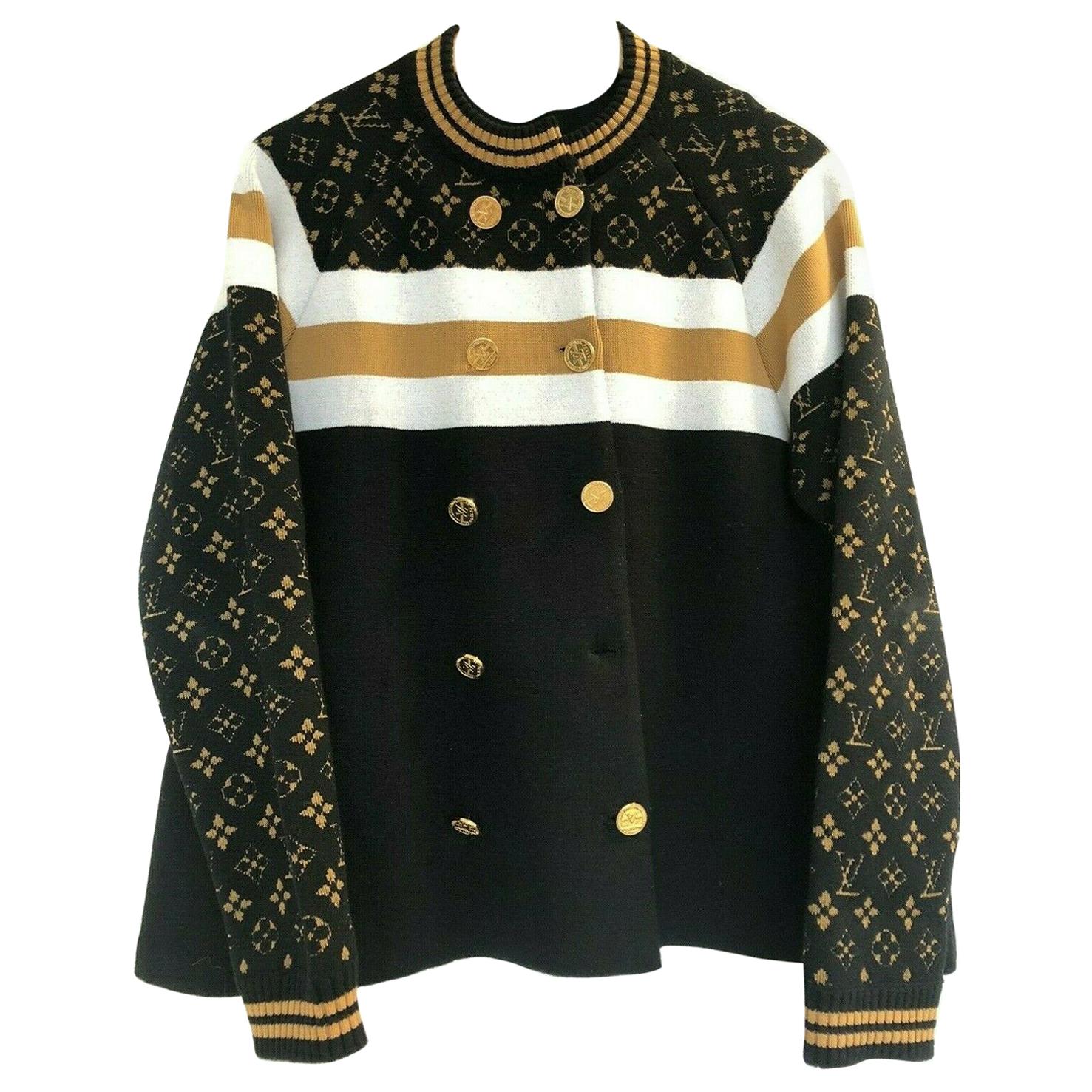 Louis Vuitton Knitted Mono Jacket For Sale at 1stDibs