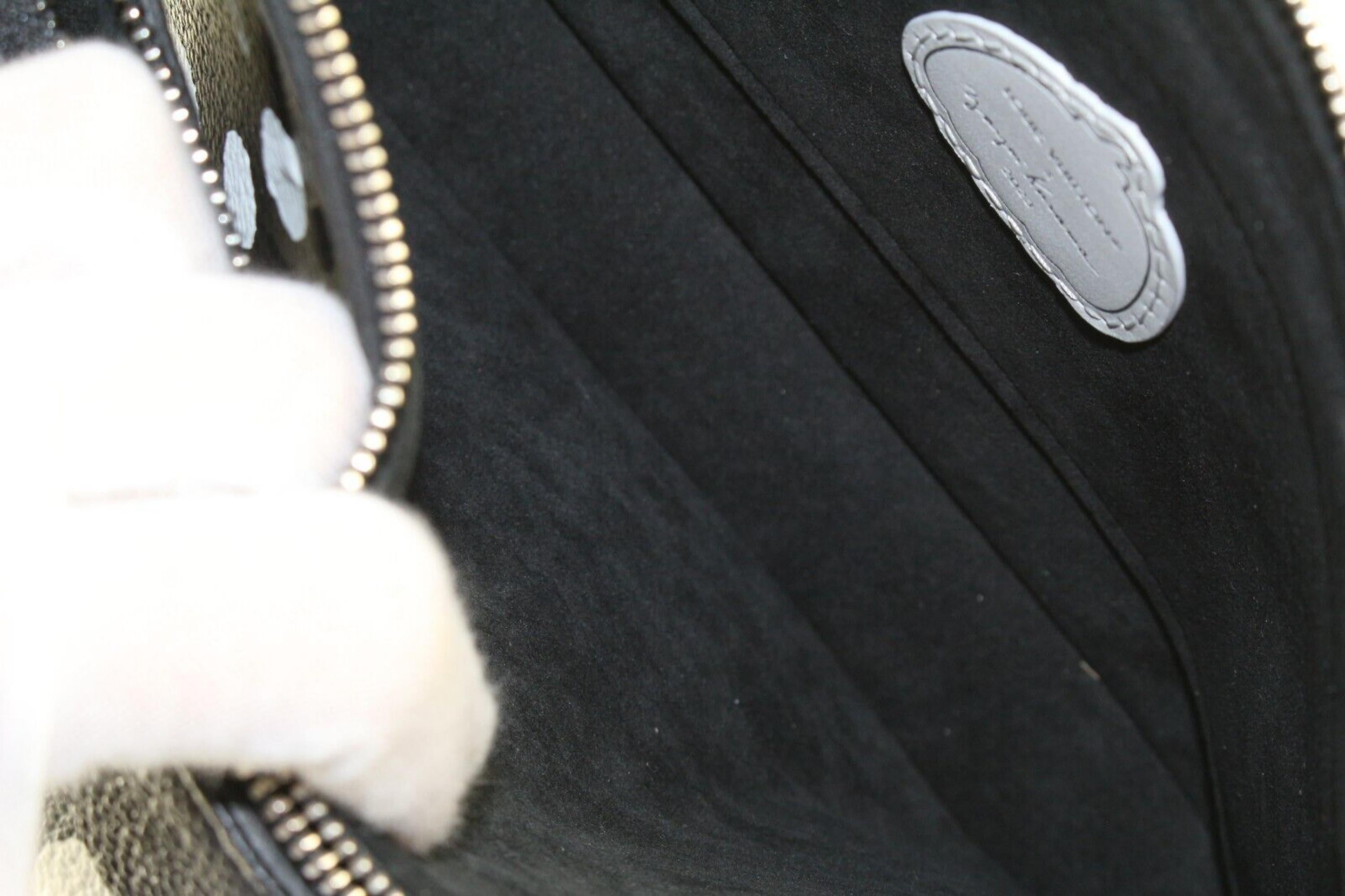 Louis Vuitton Kusama Dots Black Monogram Empreinte Multi Pochette 2LK0307 For Sale 5