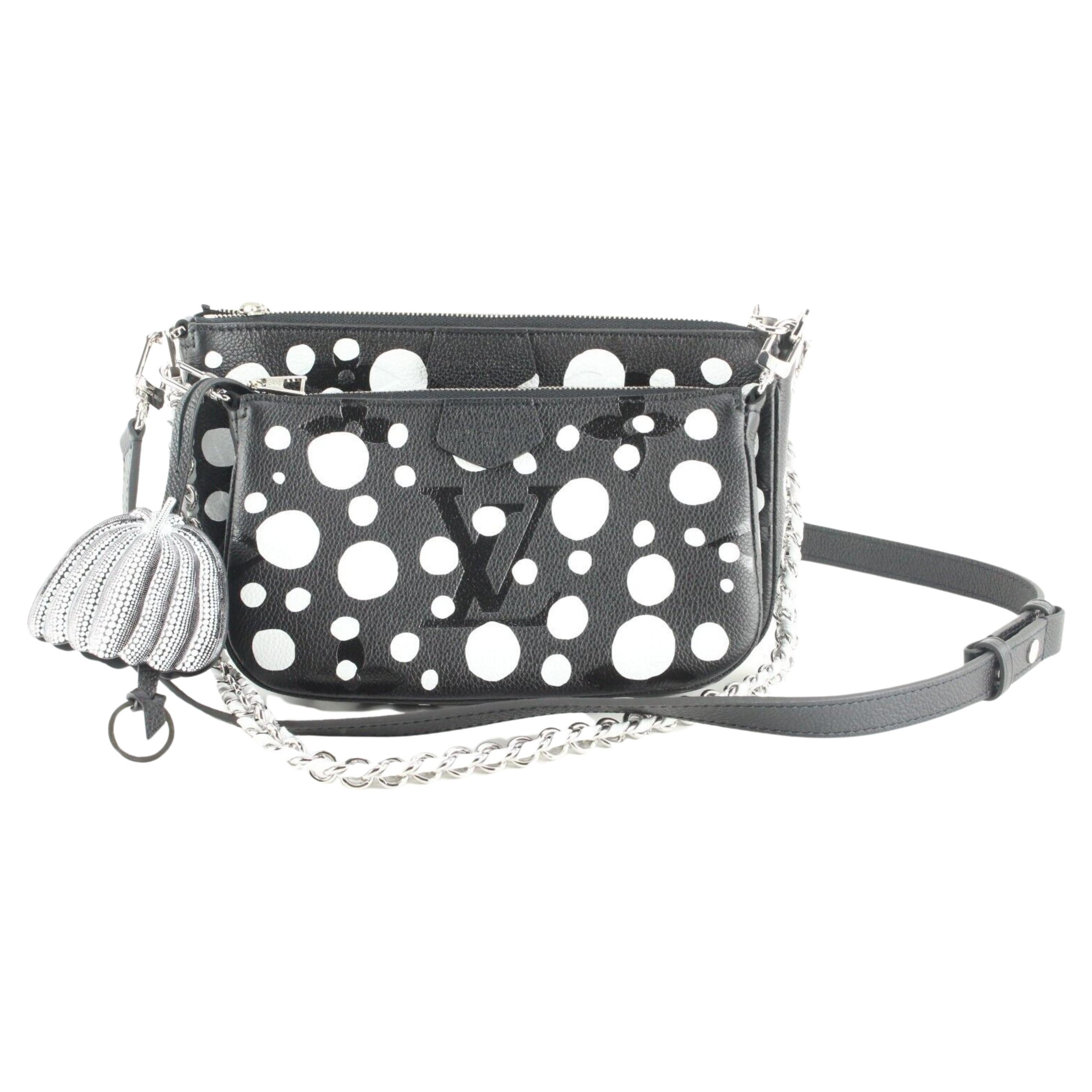 Empreinte Multi Pochette von Louis Vuitton, Kusama Dots, schwarzes Monogramm, 2LK0307 im Angebot