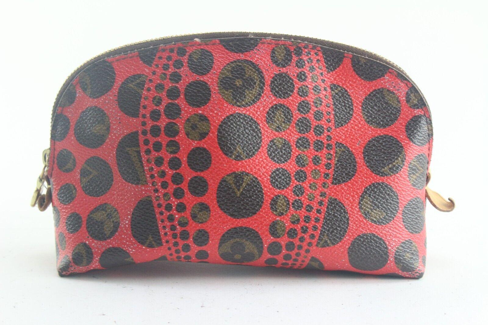 Louis Vuitton Kusama Infinity Dots Cosmetic Pouch PM Red Pumpkin 2LV824K 1