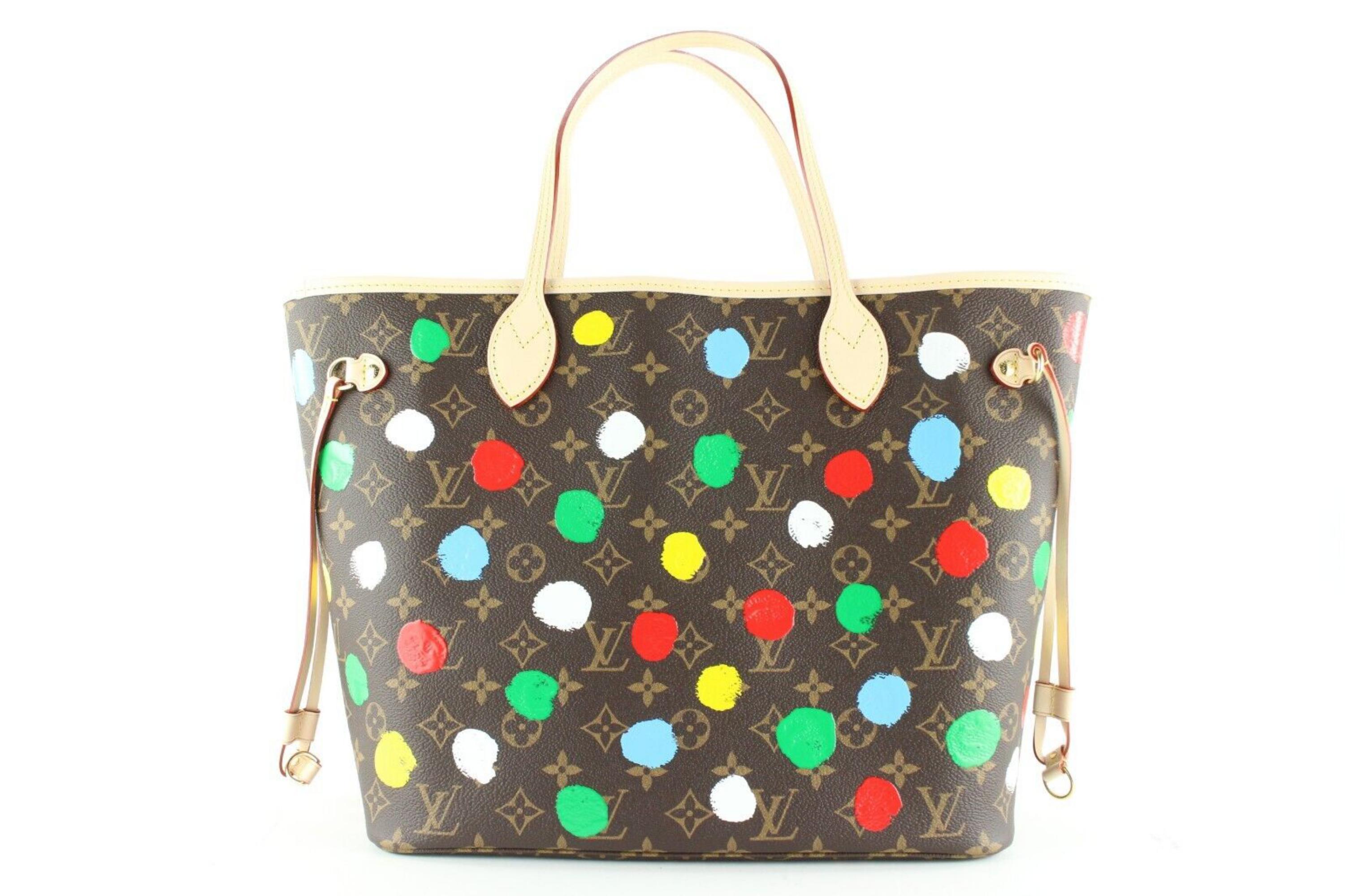 Louis Vuitton Kusama Monogram Dots Neverfull MM Tote 4LV0123 7