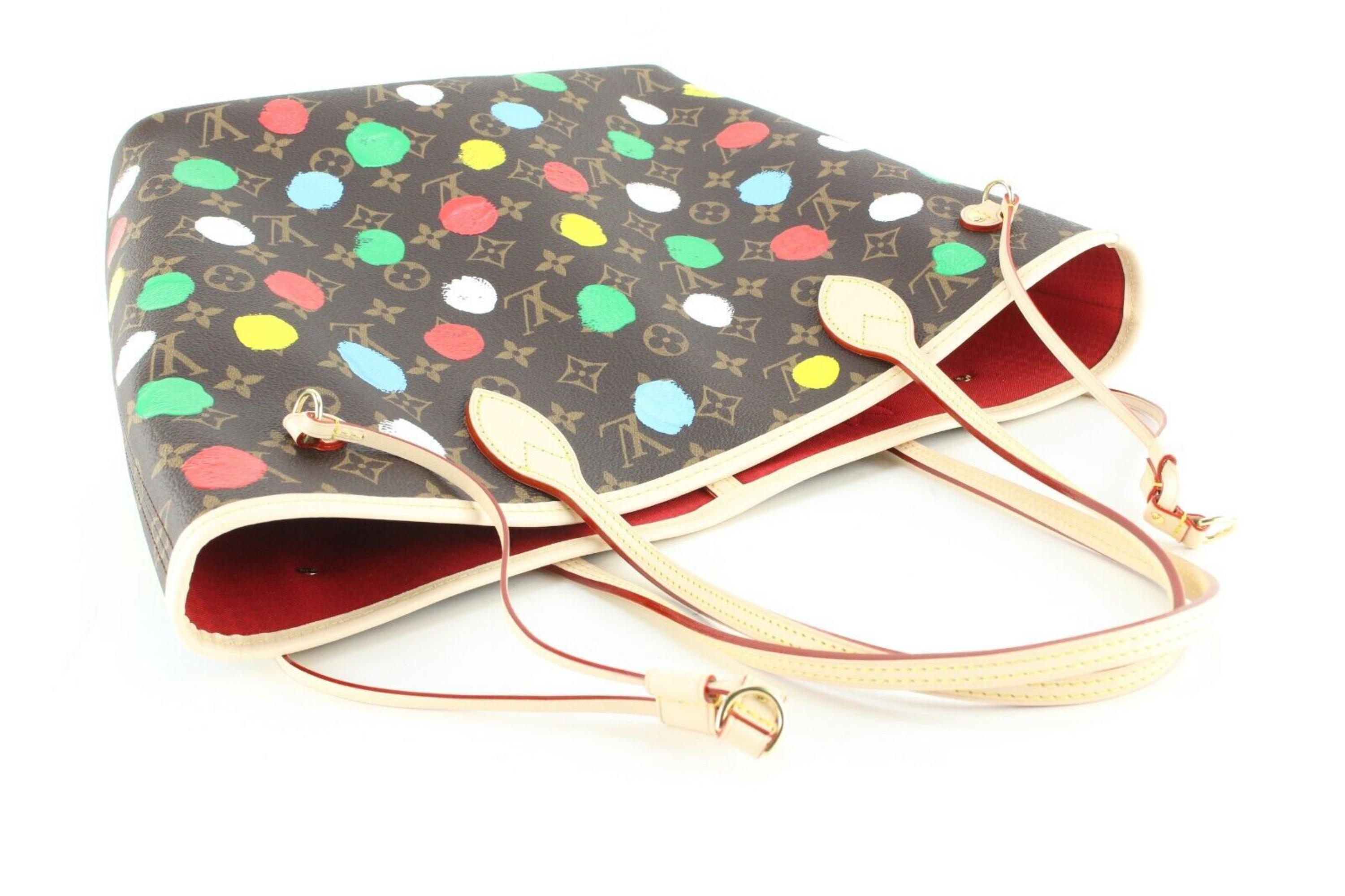 Louis Vuitton Kusama Monogram Dots Neverfull MM Tote 4LV0123 5