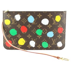 Neverfull Pochette von Louis Vuitton mit Kusama-Monogramm und Punkten 2LV0123