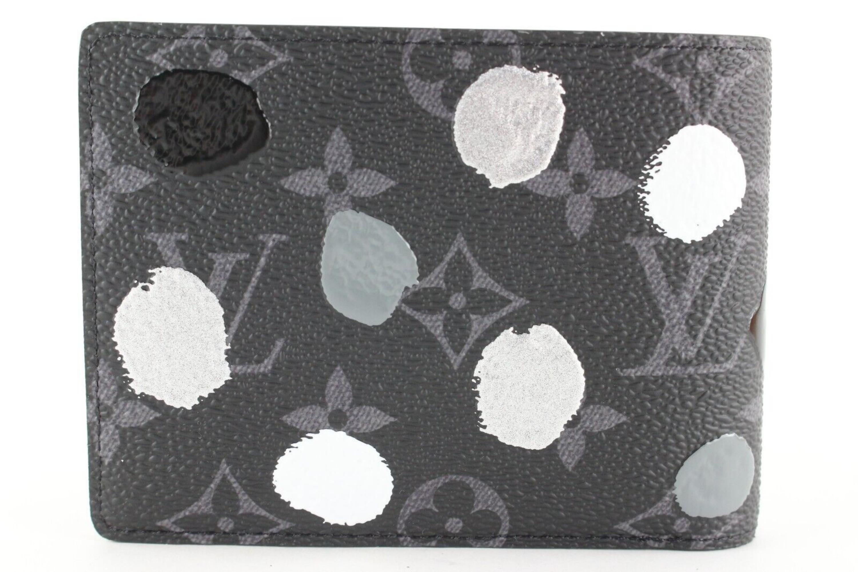 Louis Vuitton Kusama Monogram Eclipse Multiple Men's Bifold Wallet