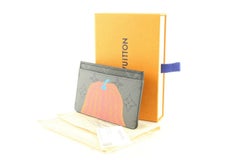 Louis Vuitton Kusama Monogram Eclipse Reverse Card Case Wallet 5LV0501