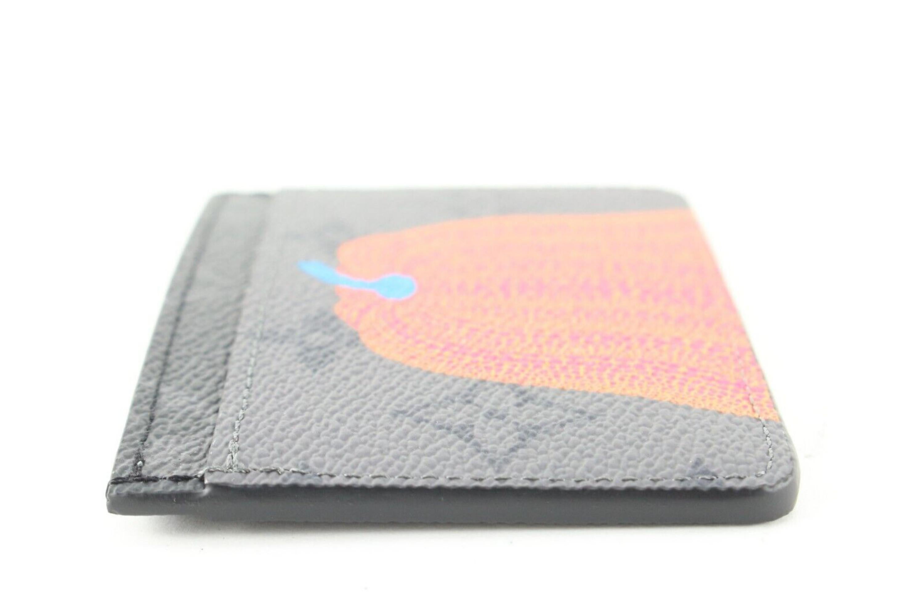 Louis Vuitton Kusama Monogram Eclipse Reverse Card Case Wallet 5LV0501 1