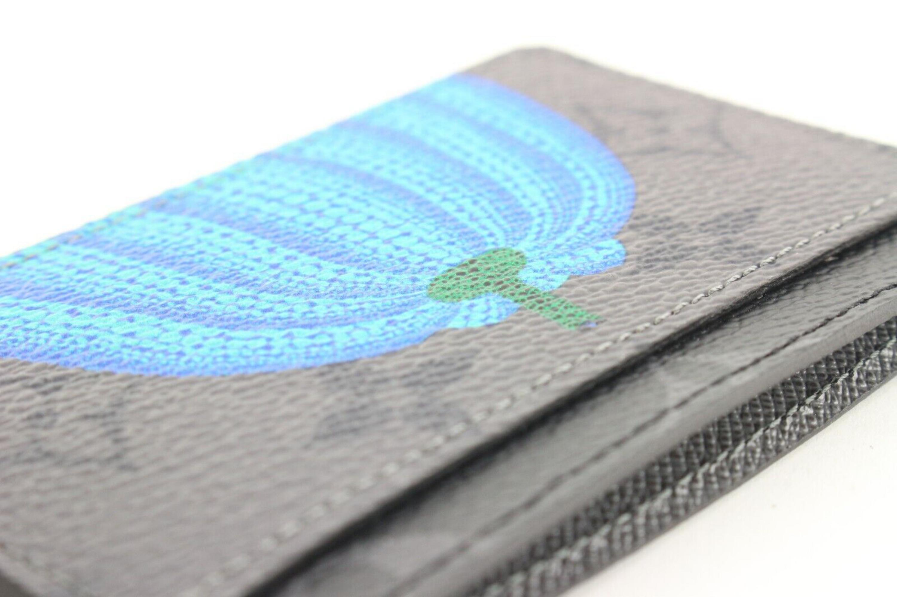 Louis Vuitton Kusama Monogram Eclipse Reverse Card Case Wallet 5LV0501 3