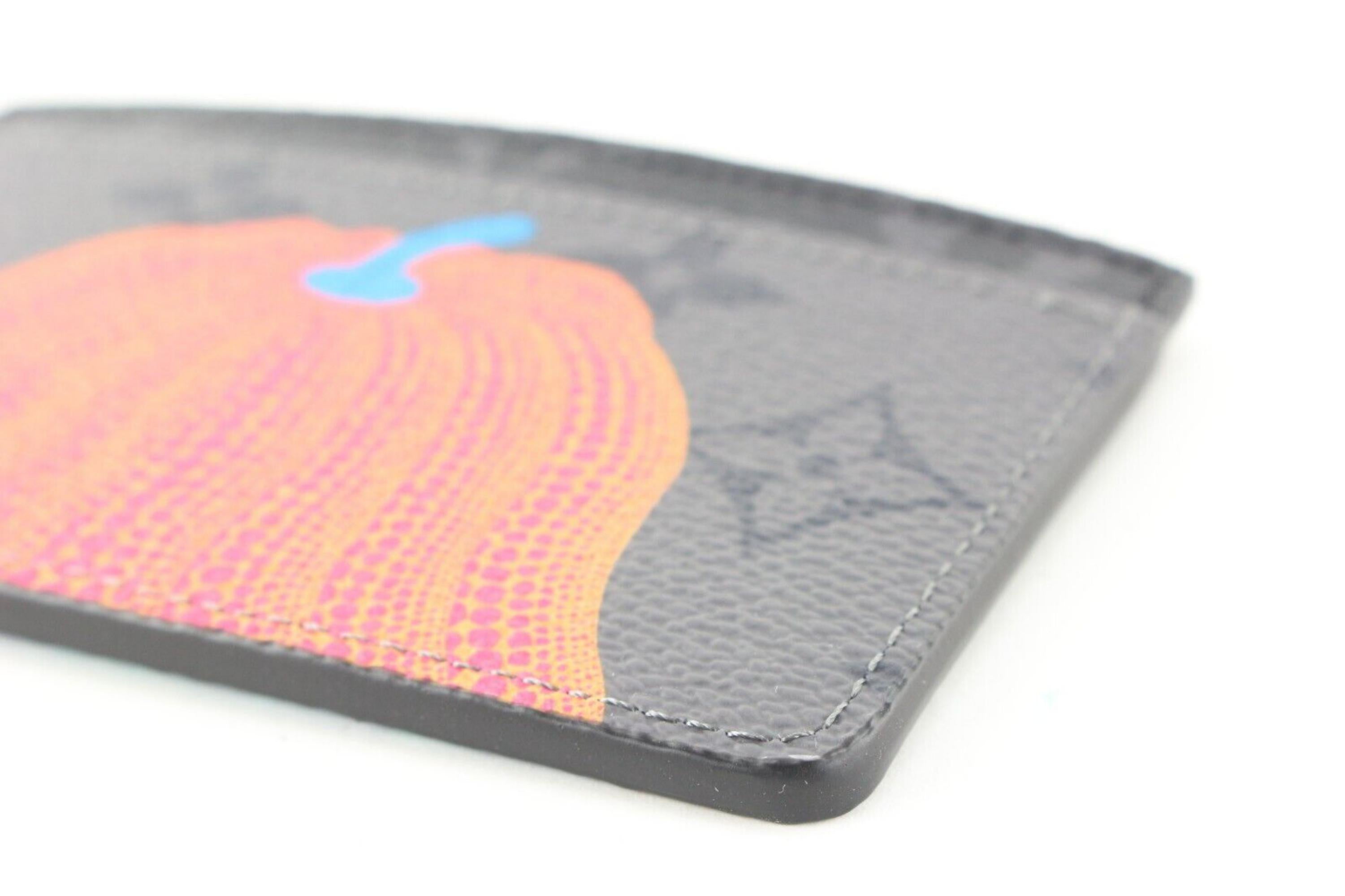 Louis Vuitton Kusama Monogram Eclipse Reverse Card Case Wallet 5LV0501 4