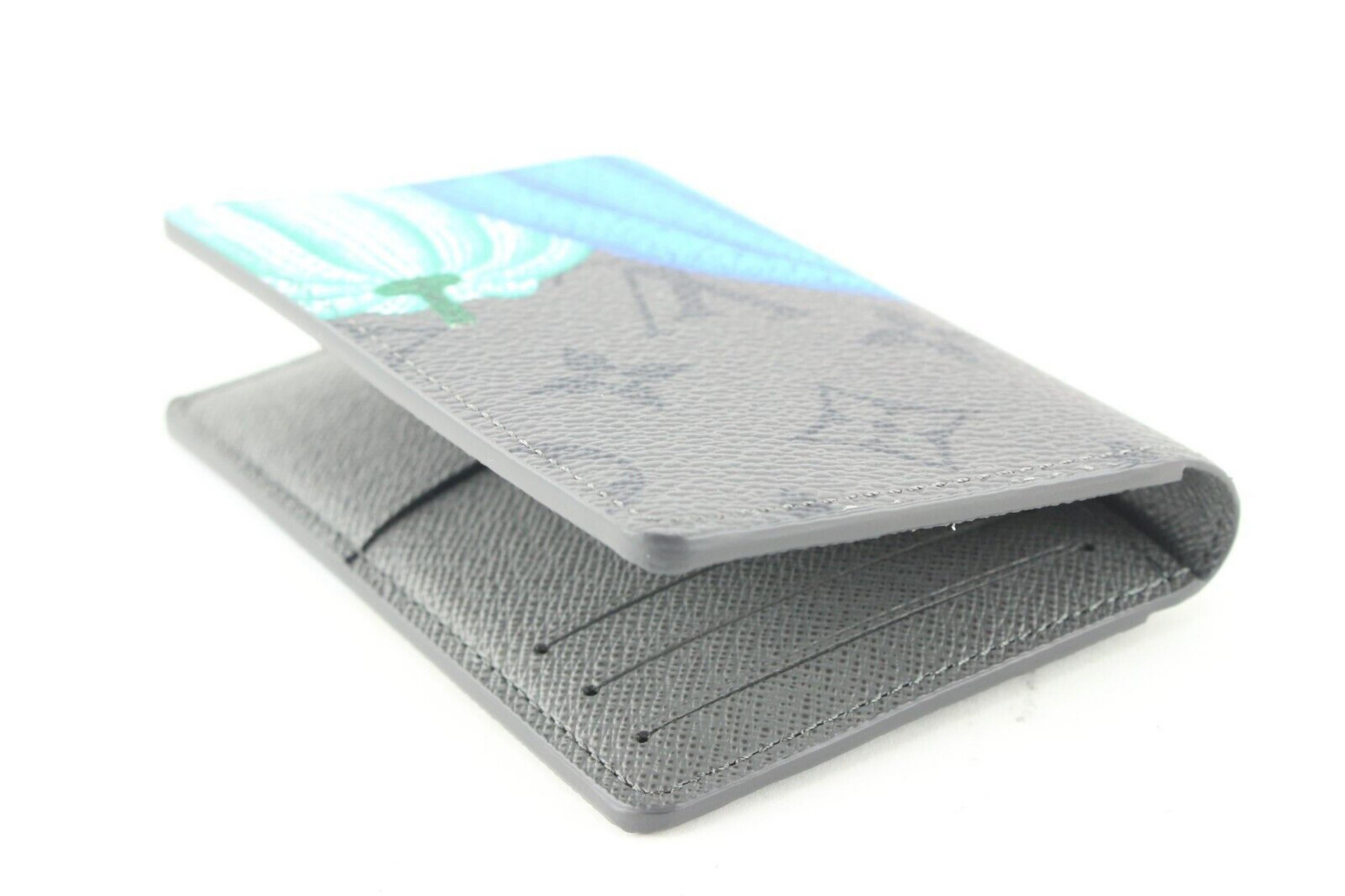 Louis Vuitton Kusama Monogram Eclipse Reverse Pocket Organizer Wallet 4LV0501 In New Condition In Dix hills, NY
