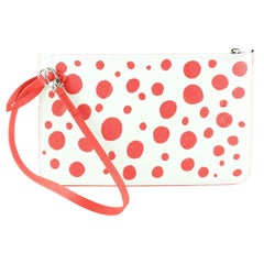 Used Louis Vuitton Kusama Monogram Empreinte Neverfull Pochette Red White 12LV0123