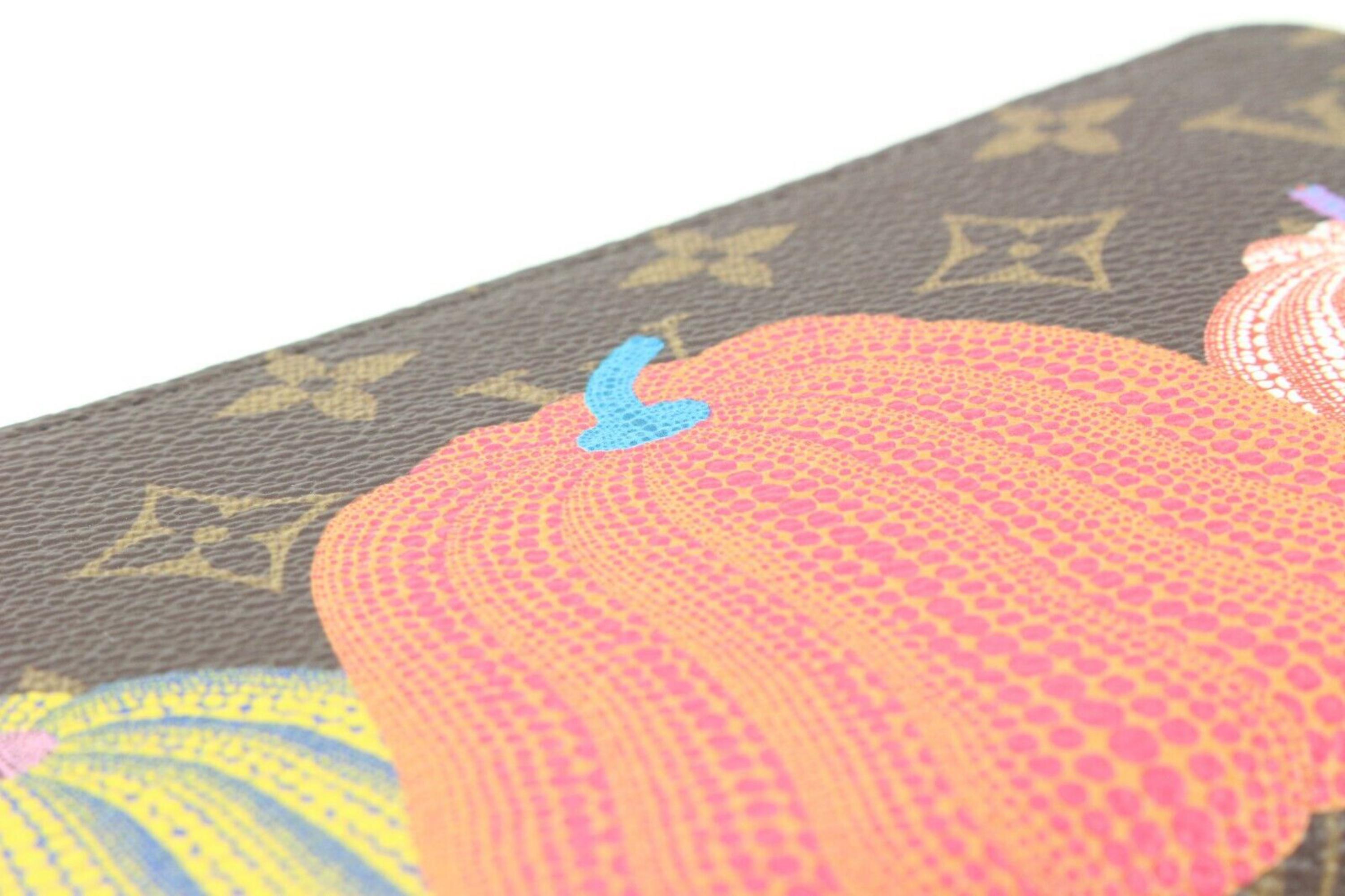 Louis Vuitton Kusama Monogram Infinity Dots Pumpkin Zippy Long Wallet 2LV510C 5