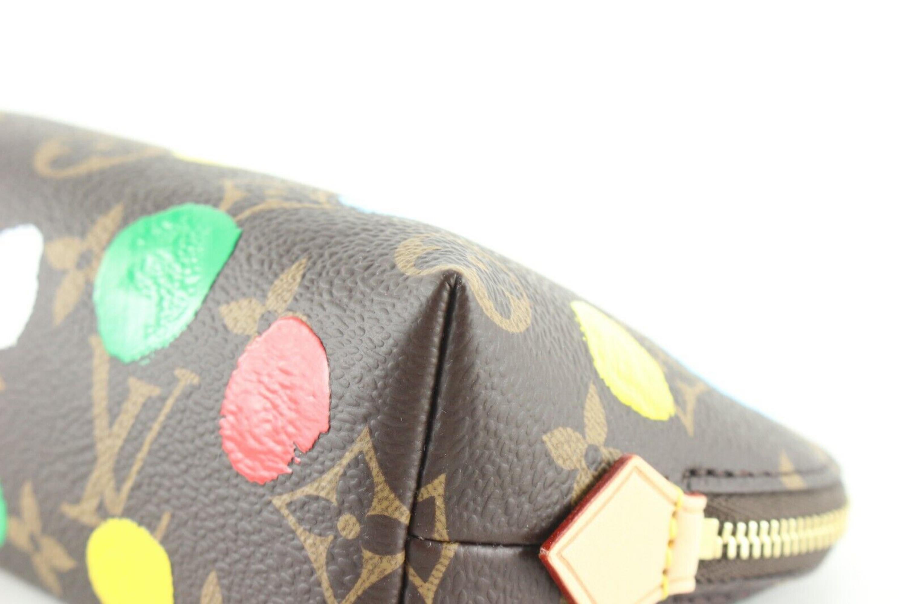 Louis Vuitton Kusama Monogram Paint Dots Cosmetic Pouch PM 7LK0315 1