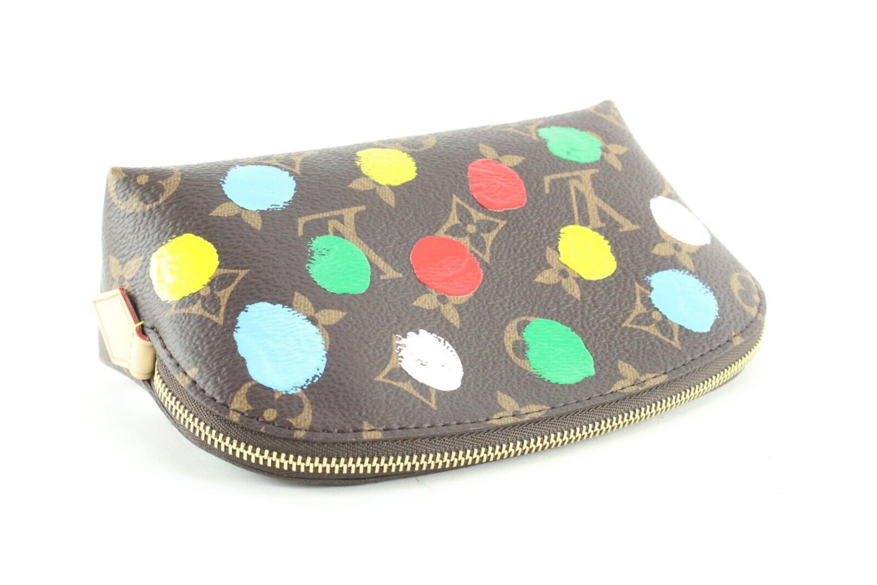 Louis Vuitton Kusama Monogram Paint Dots Cosmetic Pouch PM 7LK0315 2