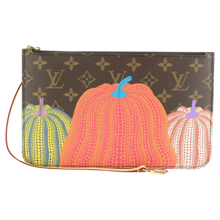 Louis Vuitton Kusama Pumpkins Monogram Neverfull Pochette MM 4LV424C For Sale at 1stDibs
