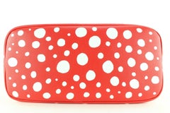 Louis Vuitton Kusama Red Empreinte Neverfull MM with Pouch 14LV0123