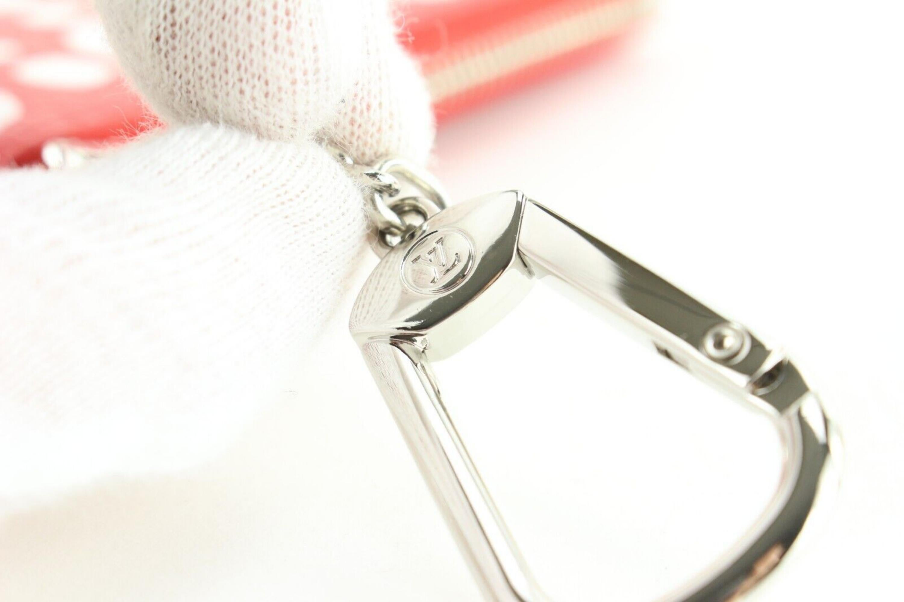 Empreinte Schlüsselanhänger aus rotem Leder mit Monogramm von Louis Vuitton 5LK0216 Damen im Angebot