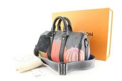 Louis Vuitton Kusama Reverse Monogram Eclipse Keepall 25 5L0407C