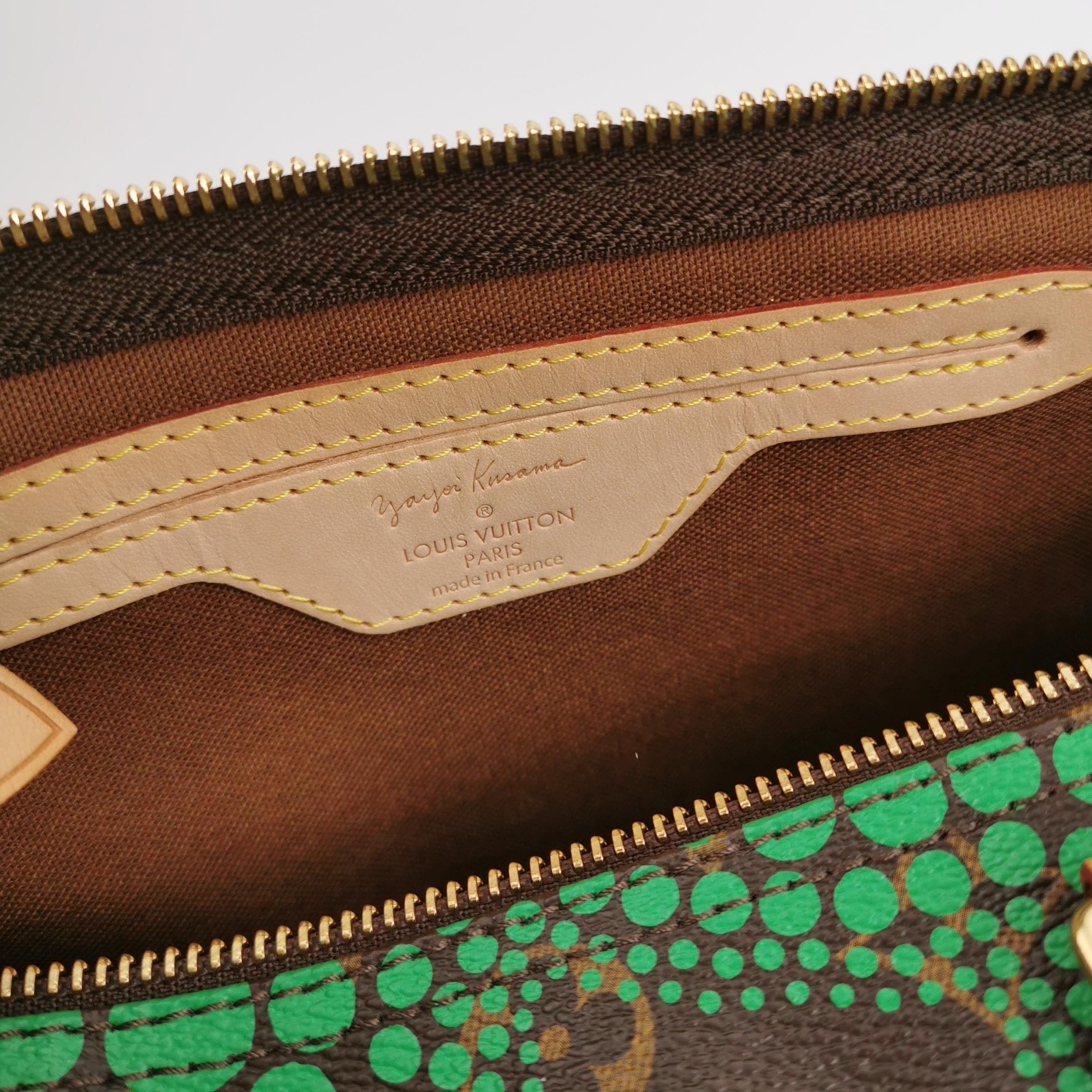 Femenino o masculino Bolso de asa superior Louis Vuitton Kusama Town Speedy 30 Verde