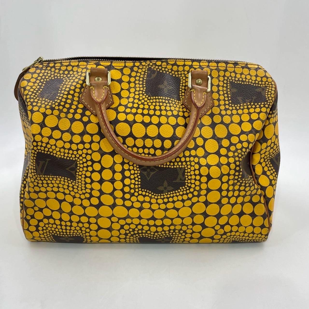 Bolso de asa superior Louis Vuitton Kusama Town Speedy 30 Amarillo 6