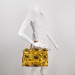 Louis Vuitton Kusama Town Speedy 30 Yellow Top Handle Bag