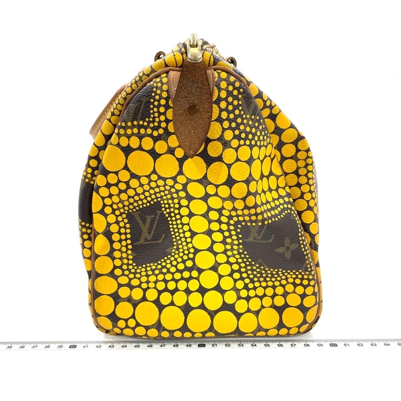 Bolso de asa superior Louis Vuitton Kusama Town Speedy 30 Amarillo 16