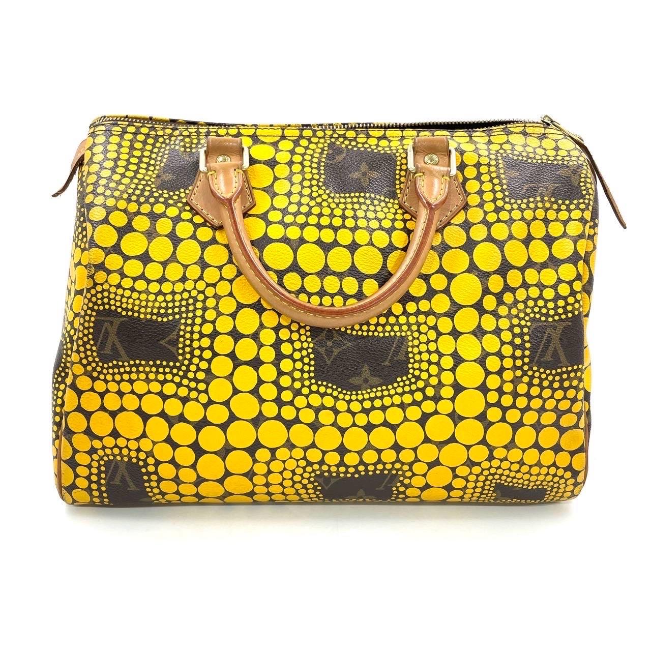 De las mujeres Bolso de asa superior Louis Vuitton Kusama Town Speedy 30 Amarillo