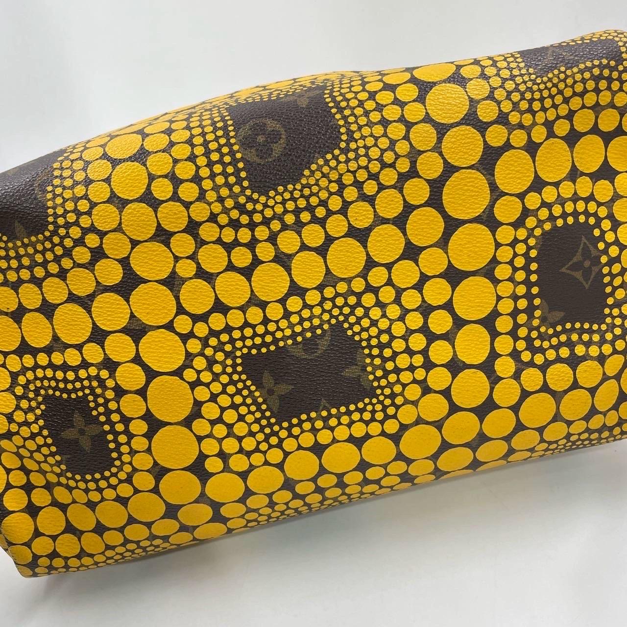 Bolso de asa superior Louis Vuitton Kusama Town Speedy 30 Amarillo 3