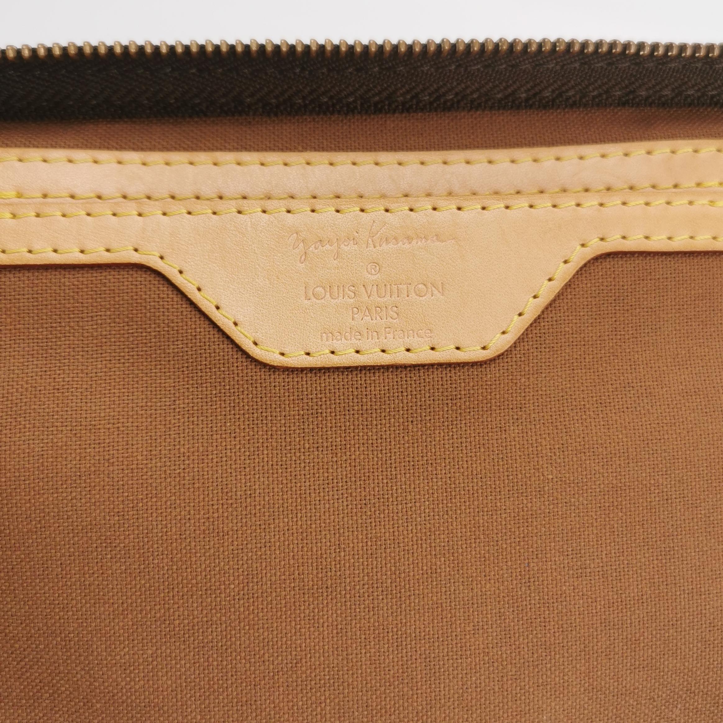 Louis Vuitton Kusama Town Speedy 30 Yellow Top Handle Bag 4
