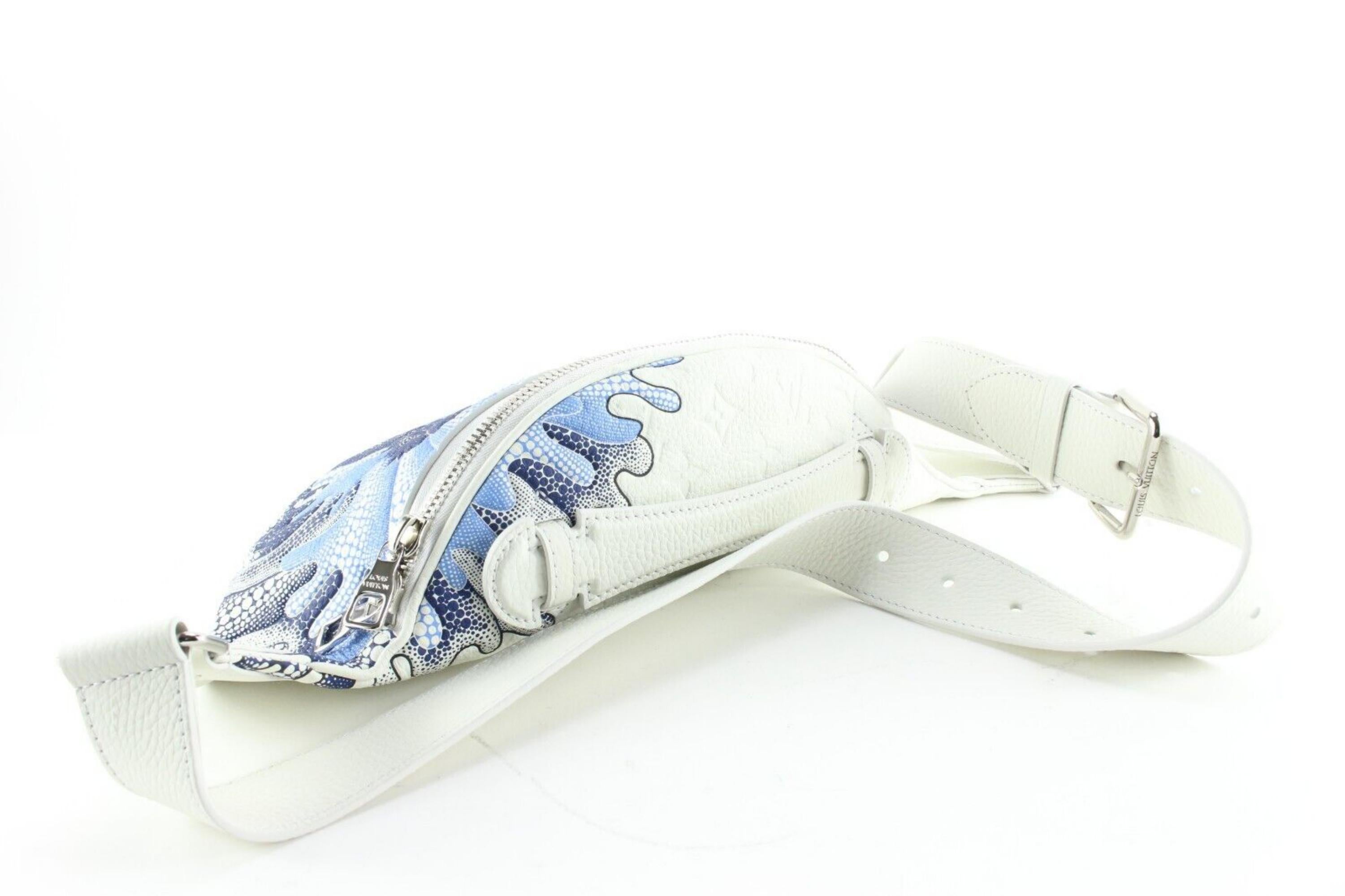 Louis Vuitton Kusama White Taurillon Leather Maxi Bumbag 3L0215 5