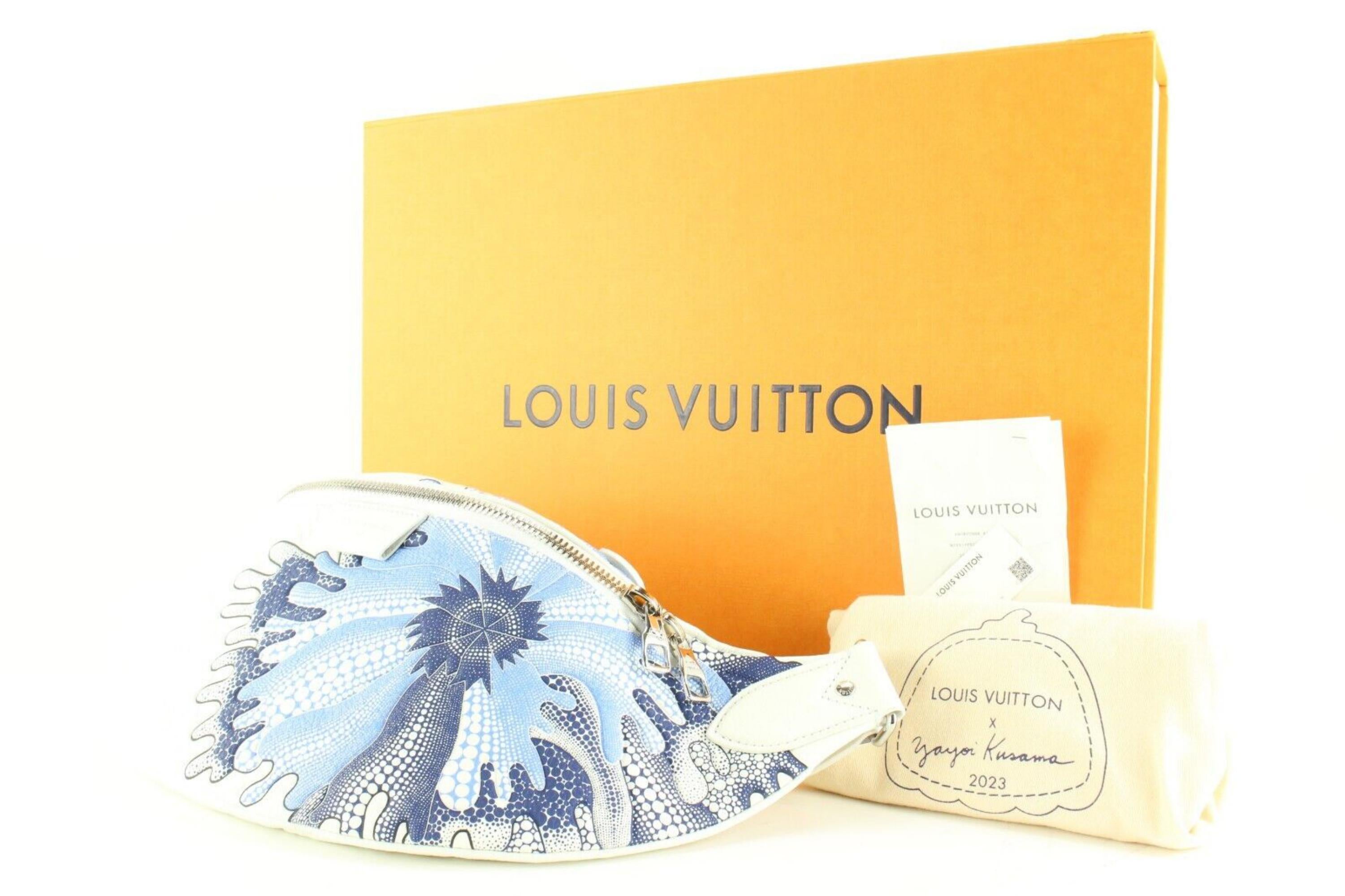 Louis Vuitton Kusama White Taurillon Leather Maxi Bumbag 3L0215 4