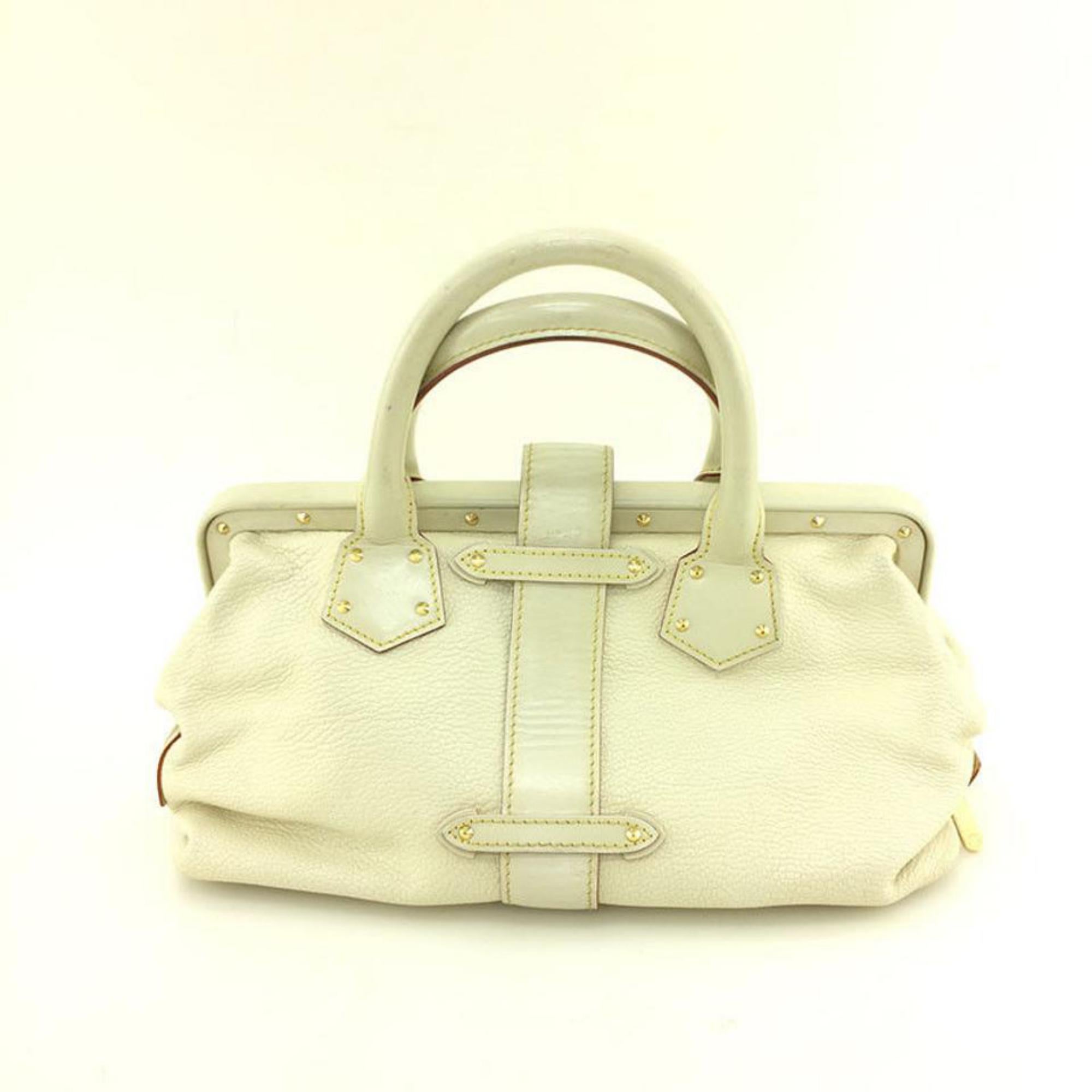 Women's Louis Vuitton L Suhali L'ingenieux Pm Blanc 111924 White Leather Satchel For Sale