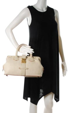 Louis Vuitton L Suhali L'ingenieux Pm Blanc 111924 White Leather Satchel