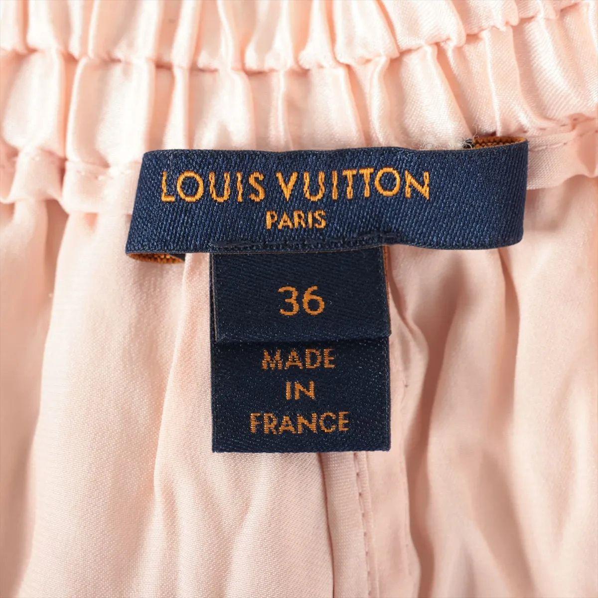 Louis Vuitton Spitze Seide Boho-Stil kurze Hose Rosa im Angebot 1