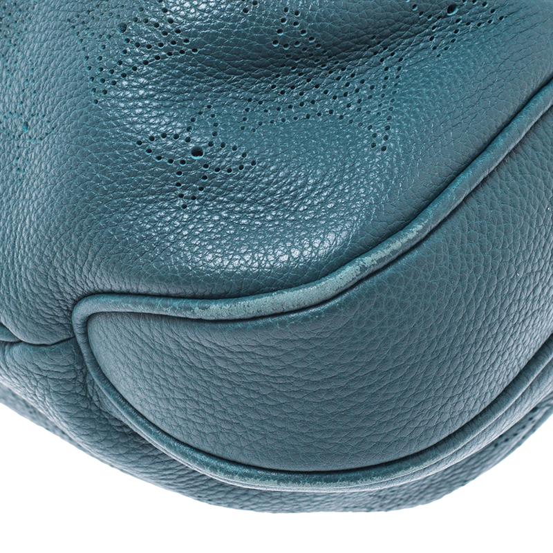 Louis Vuitton Lagon Monogram Mahina Leather Selene MM Bag 2