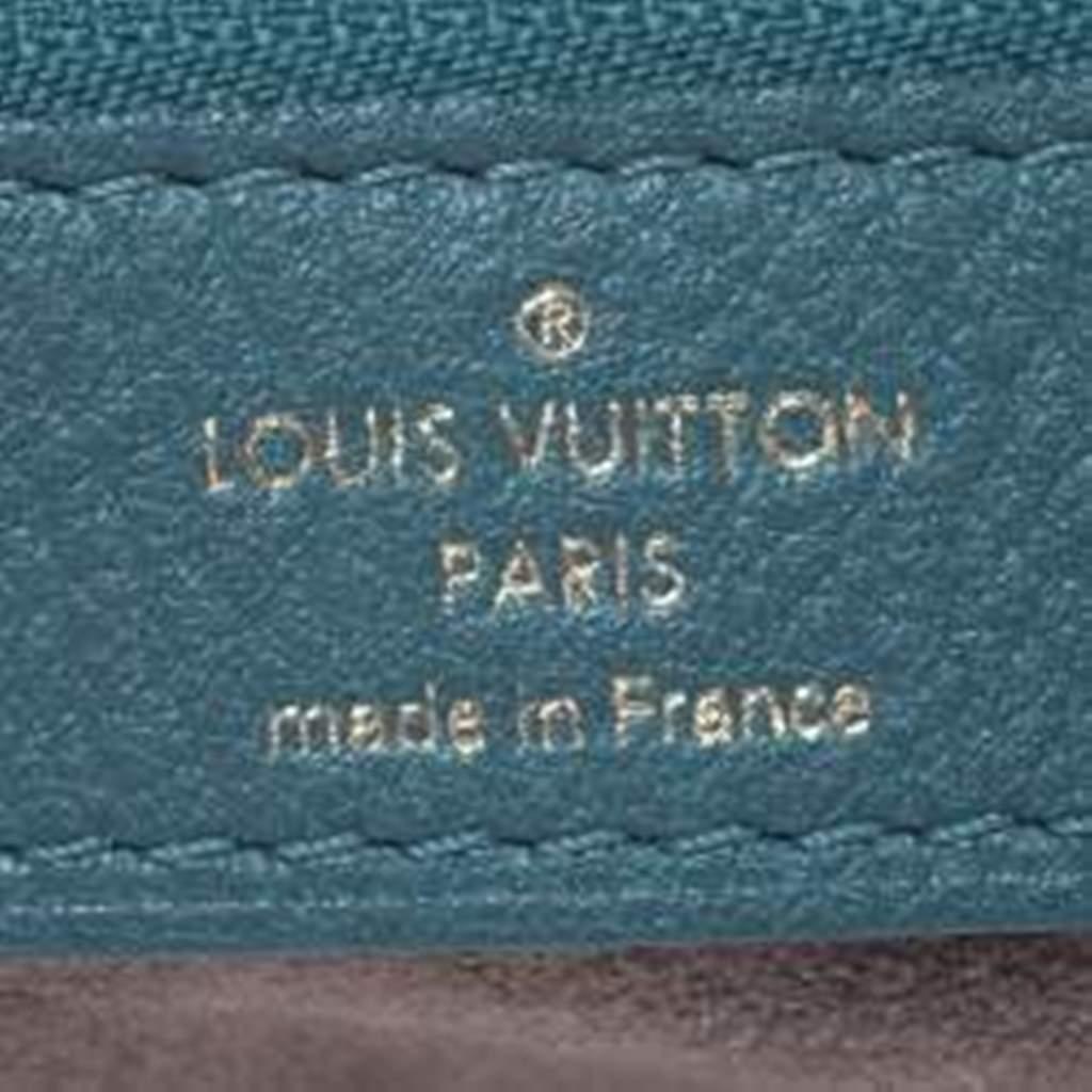 Louis Vuitton Lagon Monogram Mahina Leather Selene MM Bag 6