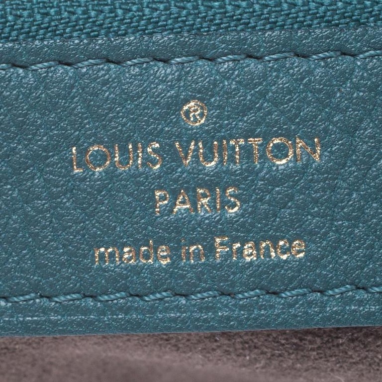 Louis Vuitton Lagon Monogram Mahina Leather Selene MM Bag Louis