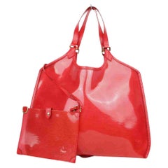 Louis Vuitton Lagoon Bay Plage Epi with Pouch Beach 872946 Red Vinyl Tote