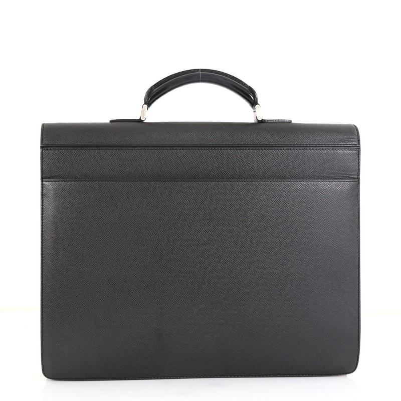 Black Louis Vuitton Laguito Handbag Taiga Leather