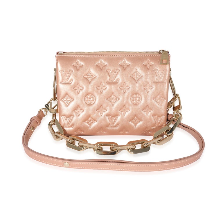 Louis Vuitton Lambskin Pink Gold Coussin BB H27 For Sale at 1stDibs