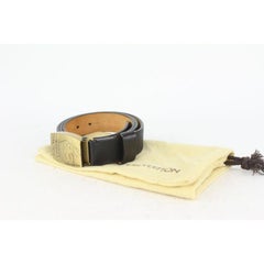 Louis Vuitton - Grand ceinture de montagne japonaise noire et dorée 40/100 173lv730