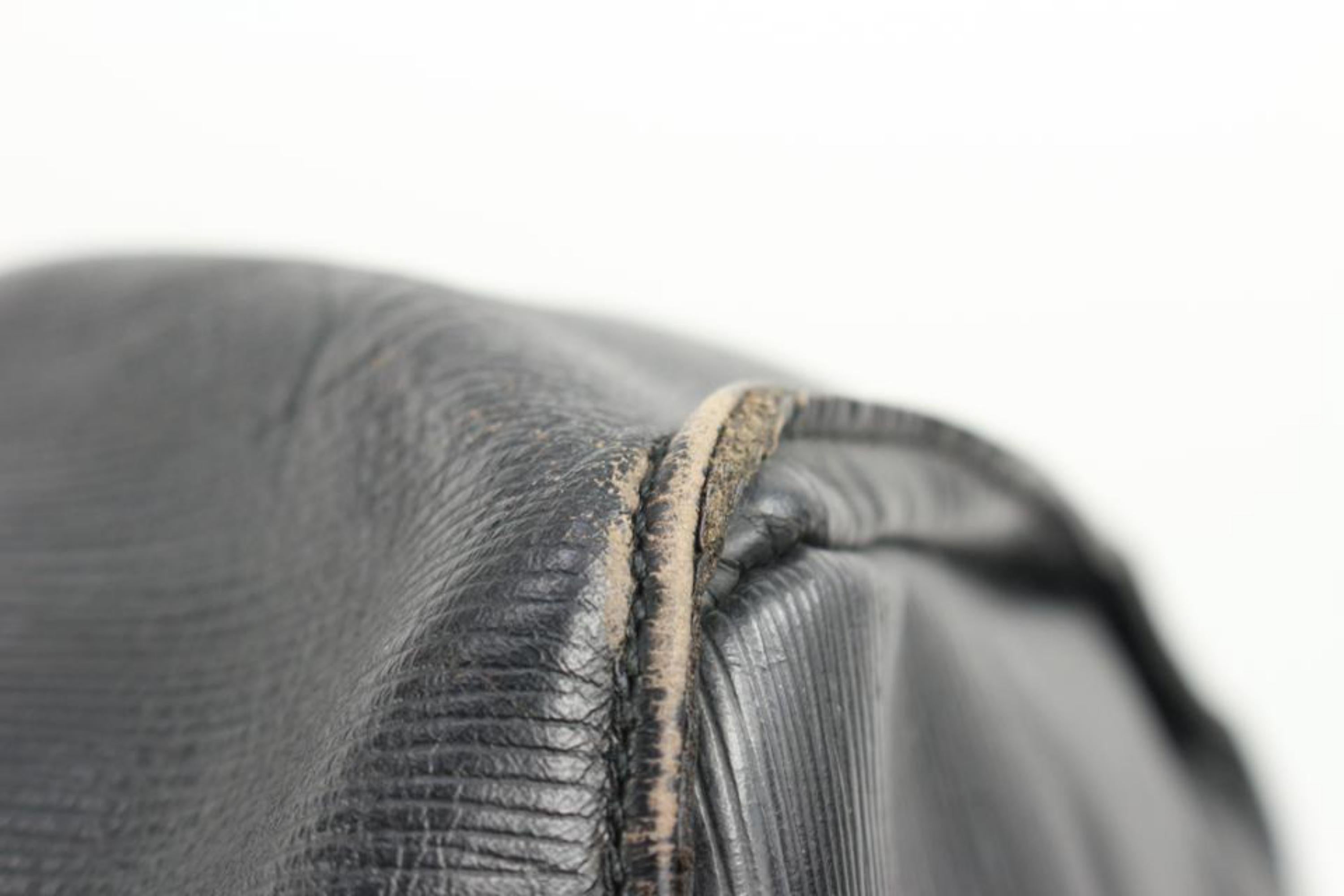 Louis Vuitton Large Black Epi Leather Keepall 55 61lv218s 6
