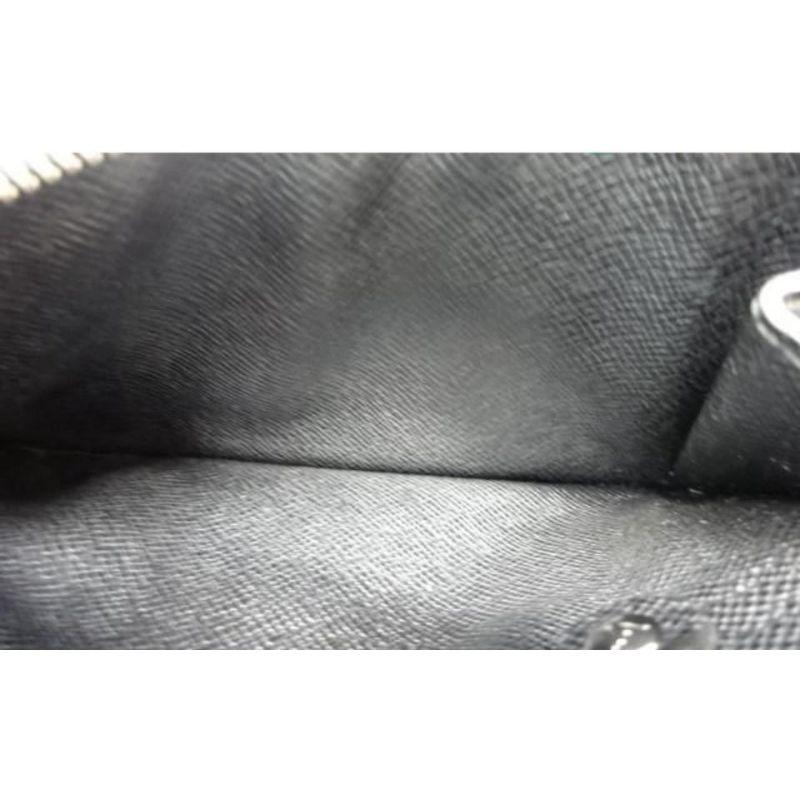 Louis Vuitton Large Black Epi Leather Noir Key Pouch Pochette Cles Keychain For Sale 2