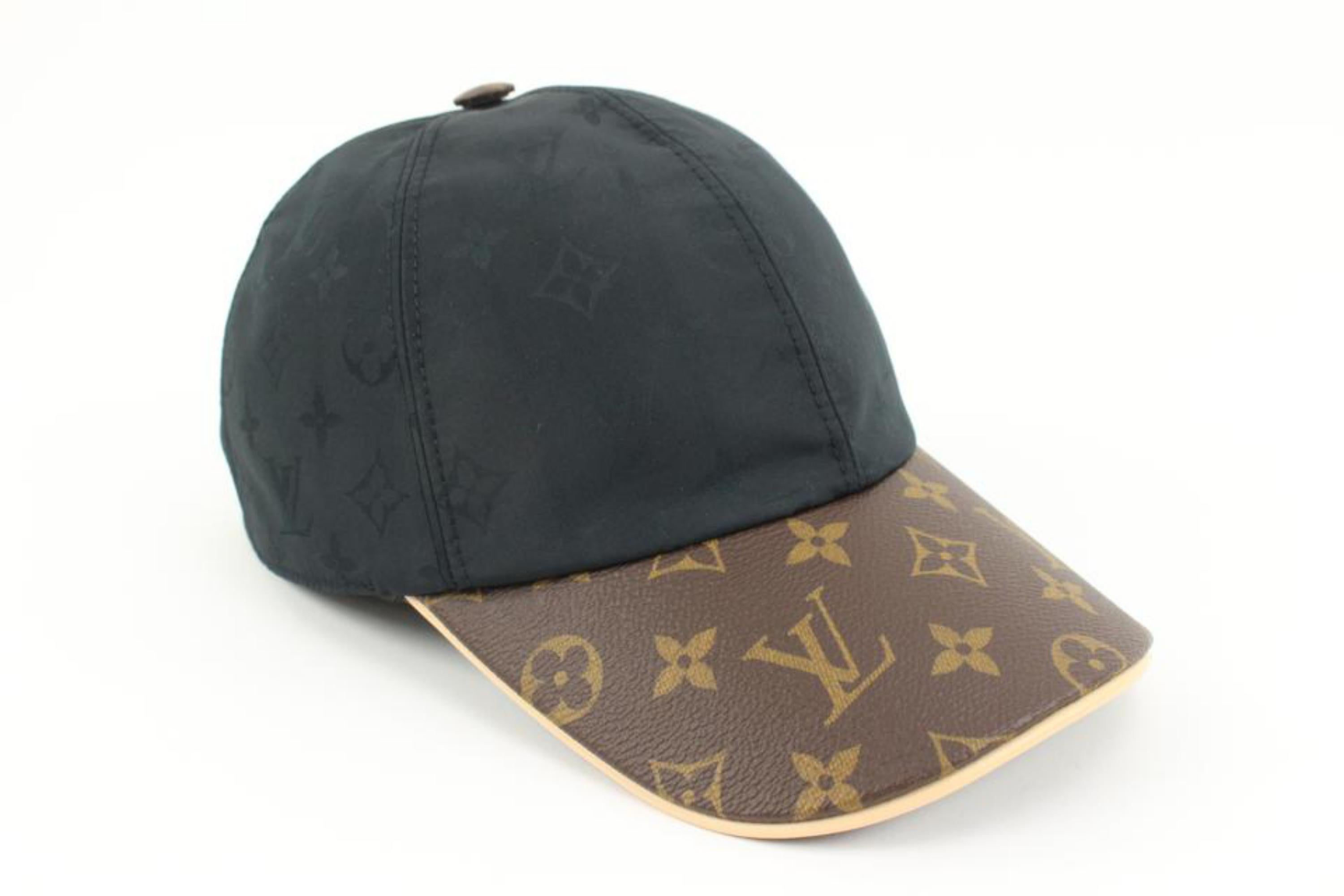 Louis Vuitton Large Black x Brown Monogram Cap Ou Pas Baseball Hat 49lv217s 6