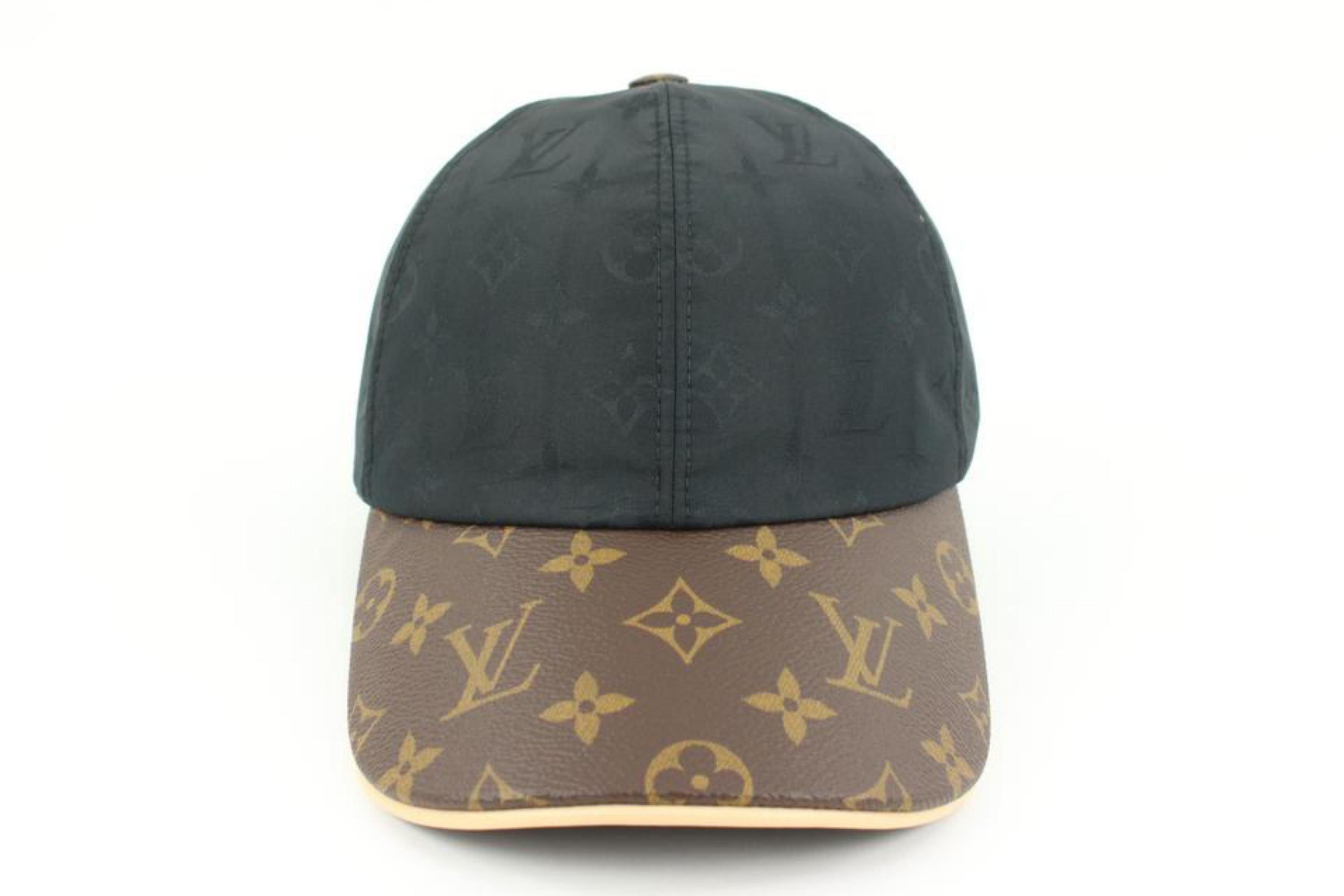Louis Vuitton Large Black x Brown Monogram Cap Ou Pas Baseball Hat 49lv217s 3