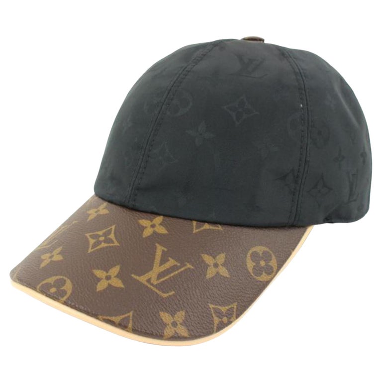 schwarzer und brauner Louis Vuitton-Baseballhut mit Monogramm, Ou Pas, 49lv217s bei 1stDibs